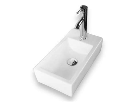 19 Small Bathroom White Ceramic Sink Set With Faucet, Pop Up, P-trap ...