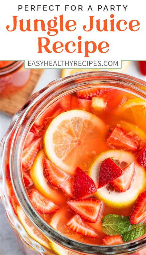 Jungle Juice Recipe Easy Healthy Recipes