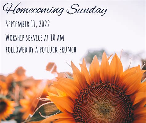 Homecoming Sunday