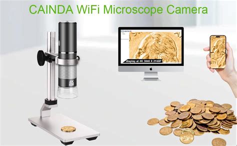 Amazon Cainda K X P Wifi Digital Microscope Camera With