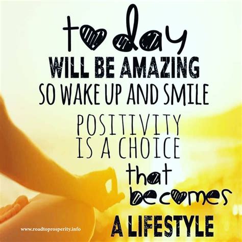 Today I Will Be Amazing So Wake Up And Smile Positivity Is A Choice