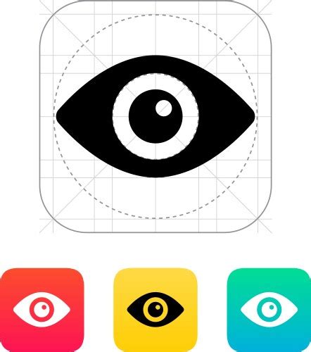 Human Eye Icon Royalty Free Vector Image Vectorstock