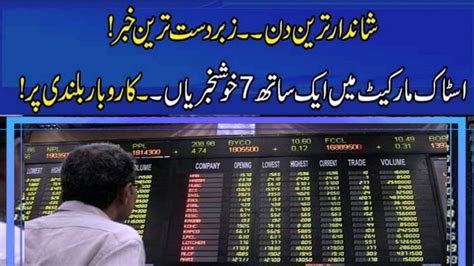 Pakistan Stock Market Today Karachi Stock Exchange Today Stock