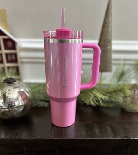 New Stanley X Starbucks 2024 Pink Tumbler Pink Starbucks Stanley