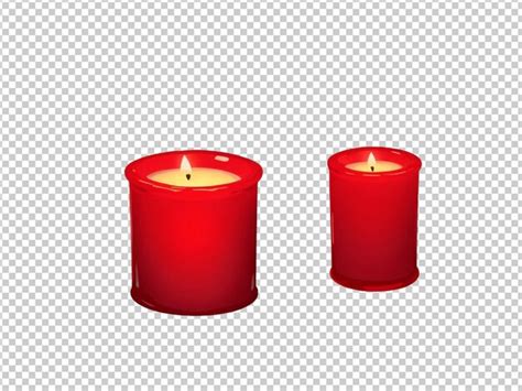 Premium Psd Candle Illustration