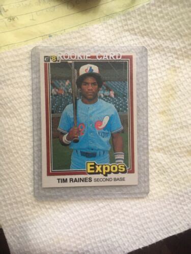 Tim Raines 1981 Donruss 538 Baseball Card EBay