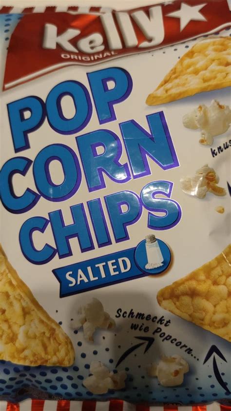 Pop Corn Chips salted Kelly original kalórie kJ a nutričné hodnoty