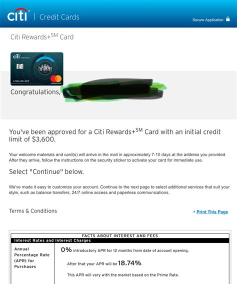 Citi Rewards+ approval - myFICO® Forums - 5620749