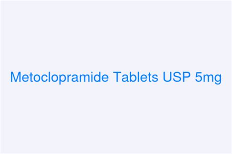 Metoclopramide Tablets Usp 5mg