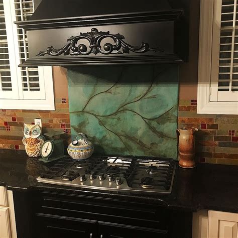 Stunning Slate Glass Kitchen Backsplash Slate Fire