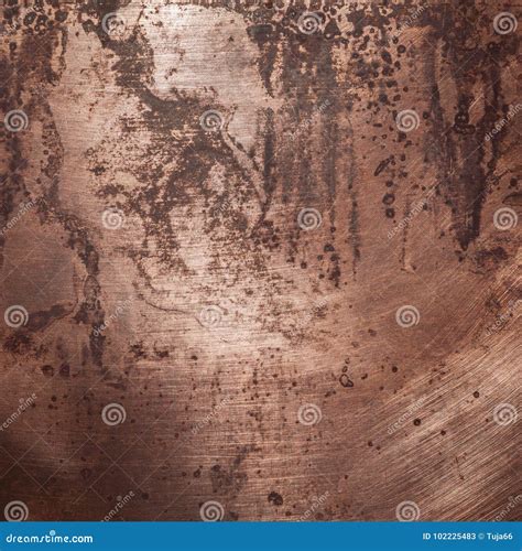 Old Copper Texture Stock Image Image Of Metallic Design 102225483