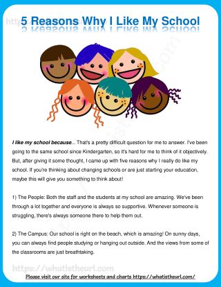 5 Reasons Why I Like My School Reading Comprehension Your Home Teacher