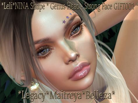 Second Life Marketplace Lelinina Shape Genus Head Strong Face