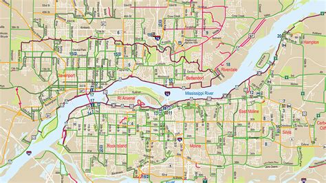 New Updated Quad Cities Bike Map Available Ride Illinois Ride Illinois