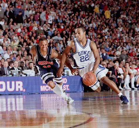 University Of Arizona Guard Jason Gardner And Duke Guard Jason