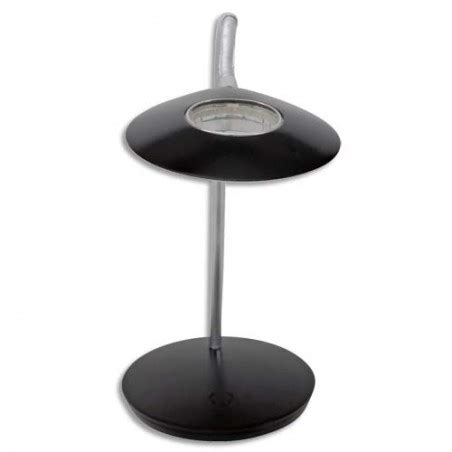 ALBA Lampe à Leds Aéro en aluminium Noir Tête 23 cm 1Bras L56 cm et