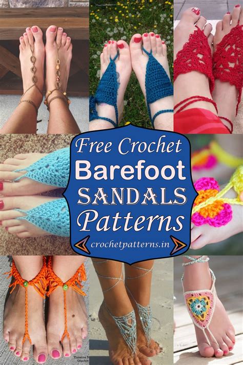 Free Crochet Barefoot Sandals