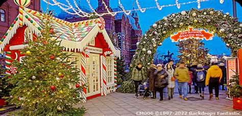 Christmas Markets Russia Stylised | Christmas Backdrops at Backdrop ...