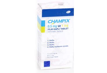 CHAMPIX 0 5 MG 11 1 MG 42 FILM KAPLI TABLET FİYATI Market Fiyatları