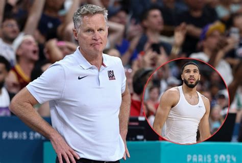 Team Usa Coach Steve Kerr Dumbfounded That He Benched Celtics Star Jayson Tatum All Game Against