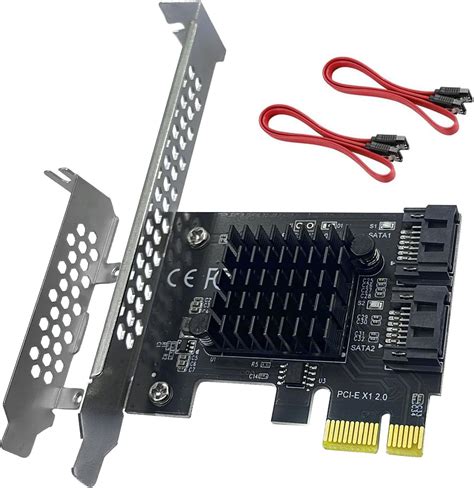 PCI E Zu SATA3 0 Erweiterungskarte 2 Ports PCIe SATA III 6Gbps Max