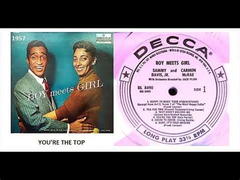 Sammy Davis Jr Carmen Mcrae You Re The Top Youtube