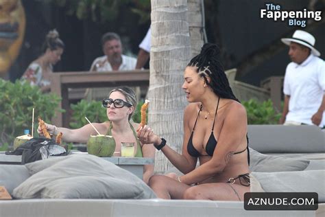 Liz Cambage Sexy Shows Off Her Amazing Body In A Hot Black Bikini While Vacationing In Tulum