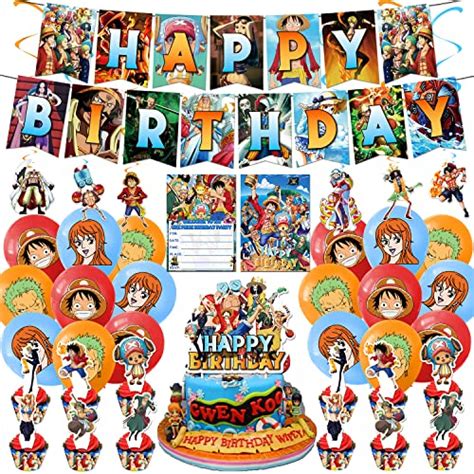 Anime One Piece Birthday Decorations Luffy Zoro Birthday Party Supplies