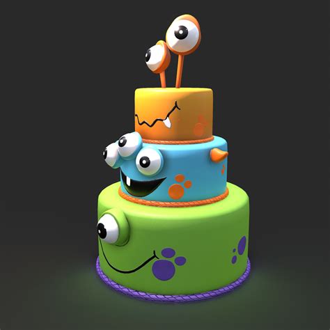 Monster Cake - 3D Model by Get Dead Entertainment