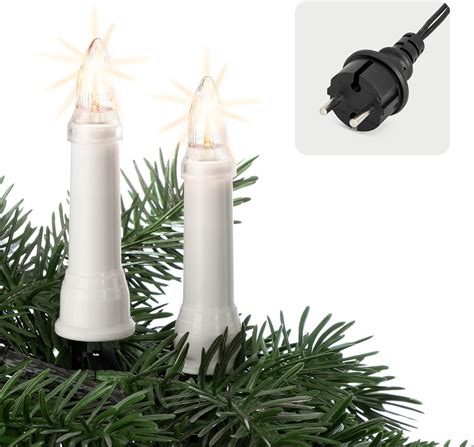 Amazon De Hellum Lichterkette Kerzen Weihnachtsbaum Kerzen