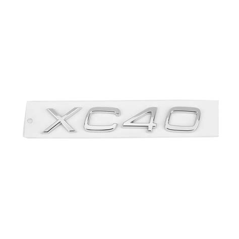 Emblema Traseiro Porta Malas XC40 em Plástico ABS para Volvo SG SWEDEN