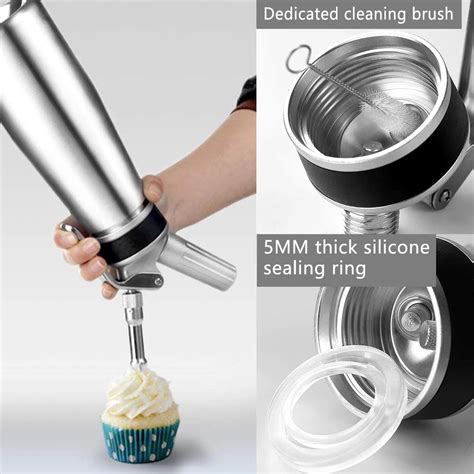 ESPUMADOR SIFÓN DISPENSADOR PROFESIONAL DE CREMA BATIDA CHANTILLY DE