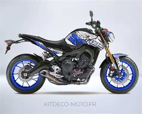 Kit Déco Yamaha Mt 09 Flash Bleu Boutique Kit Déco Moto