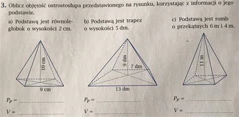 Oblicz Objto Ostrosupa Przedstawionego Na Rysunku Korzystajc Z