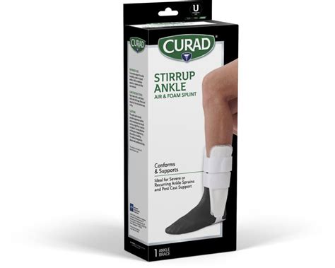 Curad Universal Air Stirrup Ankle Splints 1ct