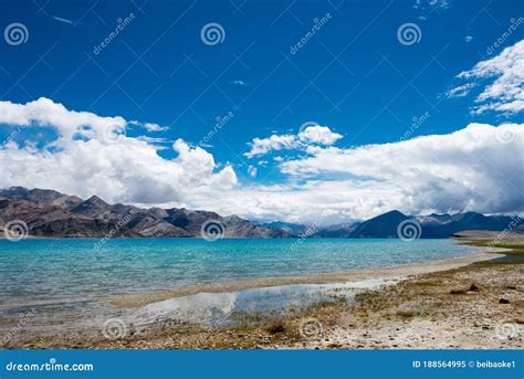 Pangong Lake View From Between Kakstet And Chushul In Ladakh Jammu And