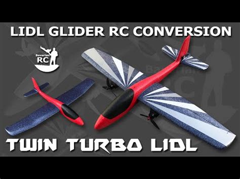 LIDL Glider RC Conversion TWIN TURBO LIDL Build Video YouTube