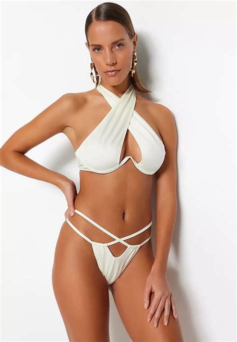 Buy Trendyol Crossover Strap Bikini Bottom Online Zalora Malaysia