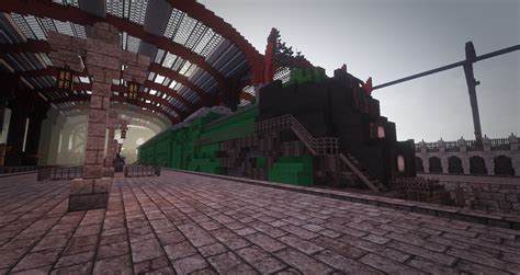 Steampunk Train Station Minecraft