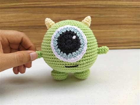 Mike Wazowski Amigurumi Crochet Pattern Monsters Inc Pattern Etsy México