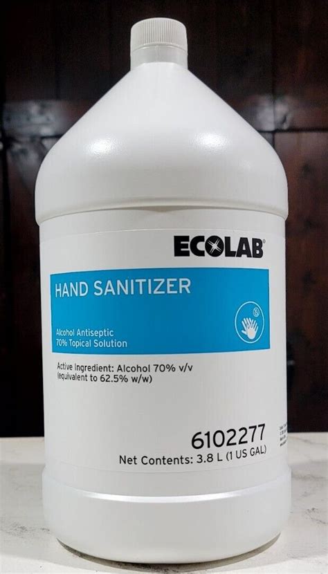 Ecolab Hand Sanitizer 1 Gallon With Pump Quick Drying Gel 128oz Ebay