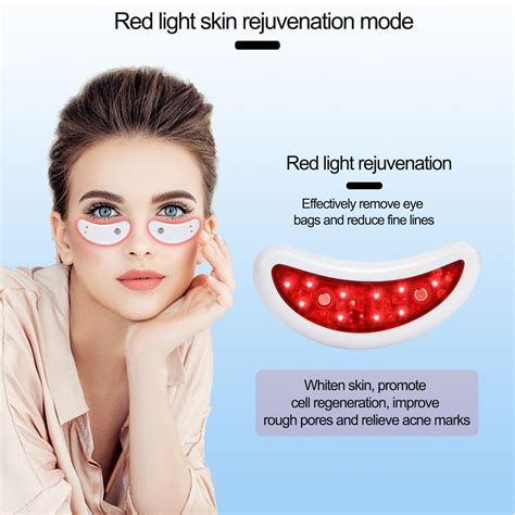 Custom Led Red Light Eye Care Therapy Ems Massager With Gel Patch For Treatment Under Eye