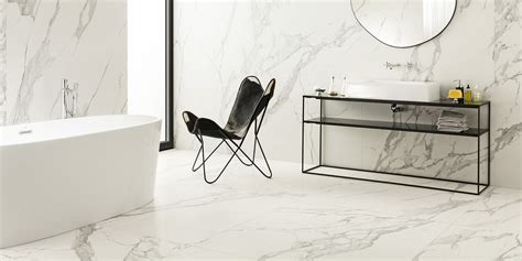 Specchio Carrara 60x120 White Marble Look Porcelain Tiles