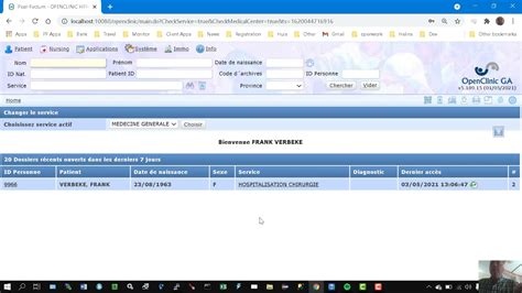 Cr Ation De Dossier Patient Youtube