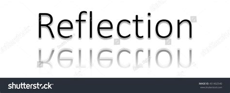 Reflection Word Clip Art Stock Illustration 451402540 | Shutterstock