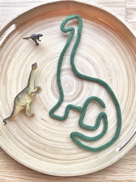 Dinosaur Decor Dinosaur Wire Art Knitted Dinosaur Wire Etsy