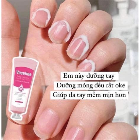 Kem D Ng Da Tay Vaseline Deep Moisture Hand Nail Cream Shopee Vi T Nam