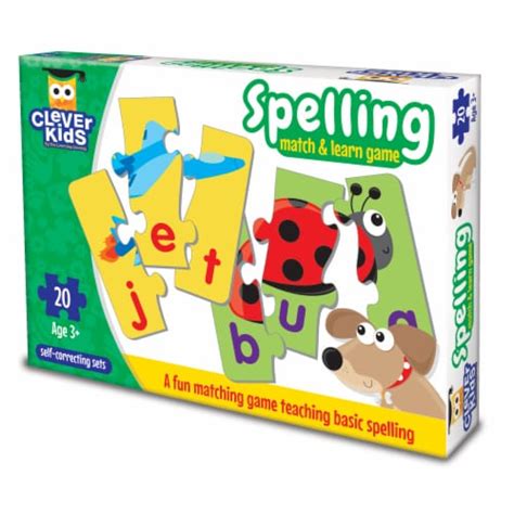 Clever Kids Spelling Match And Learn Game 20 Ct Kroger