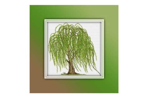 Willow Tree 1 Cross Stitch Pattern PDF Graphic By Lightunicorndesigns