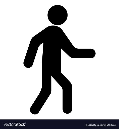 Person Walking Icon Man People Symbol Royalty Free Vector